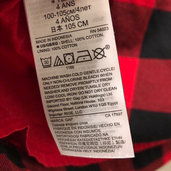 ❤️GAP Size 4 Buffalo Plaid Dress - Picture 5 of 5